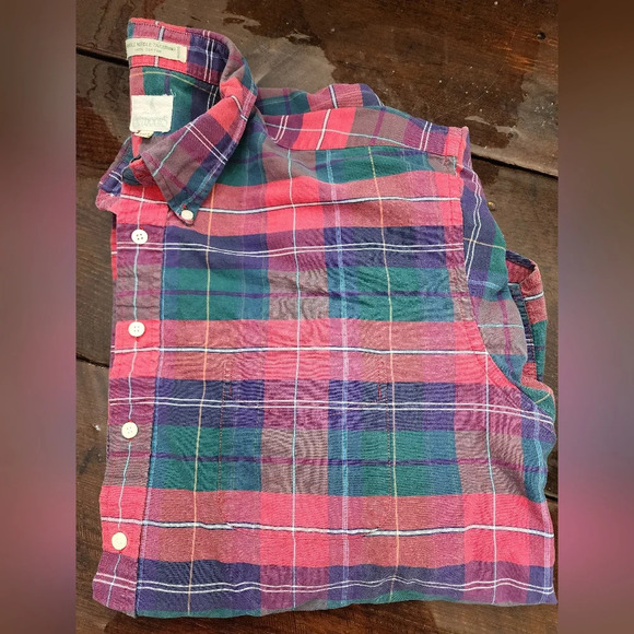 🤴👔 Plaid long sleeve button down shirt in size XXLT - Picture 6 of 16